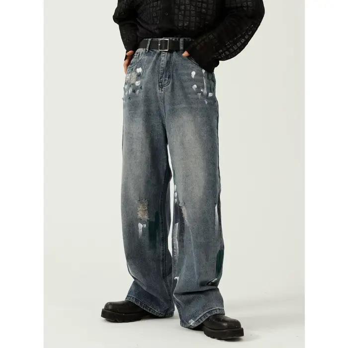 Jean skinny à jambe large pour homme