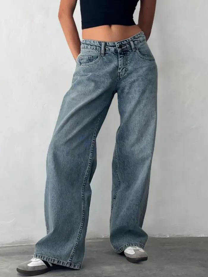 Jeans baggy Y2K pour femmes