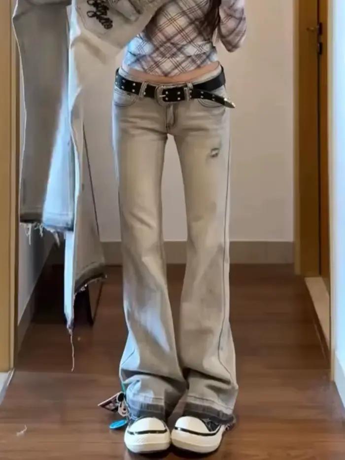 Jean taille basse pour femmes
