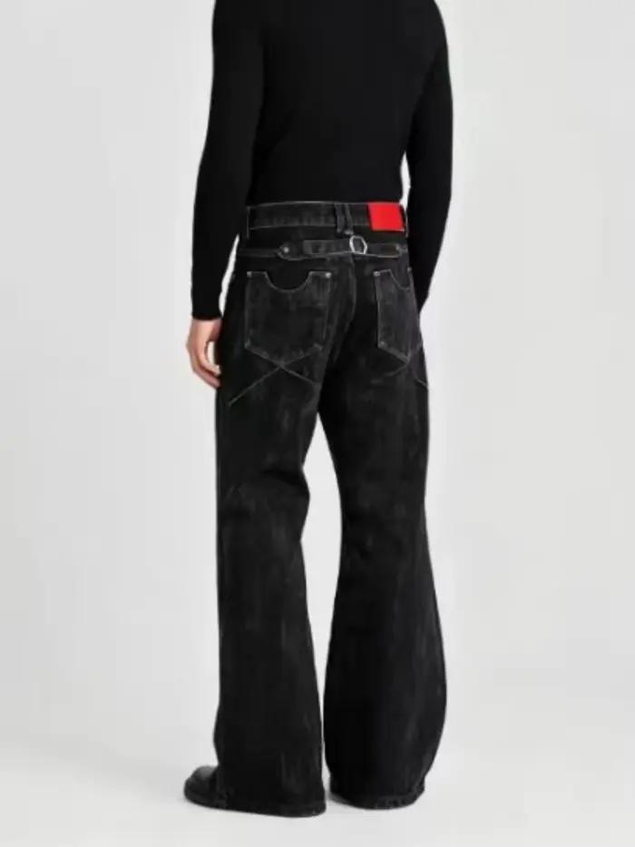 Jeans pour hommes style Ins