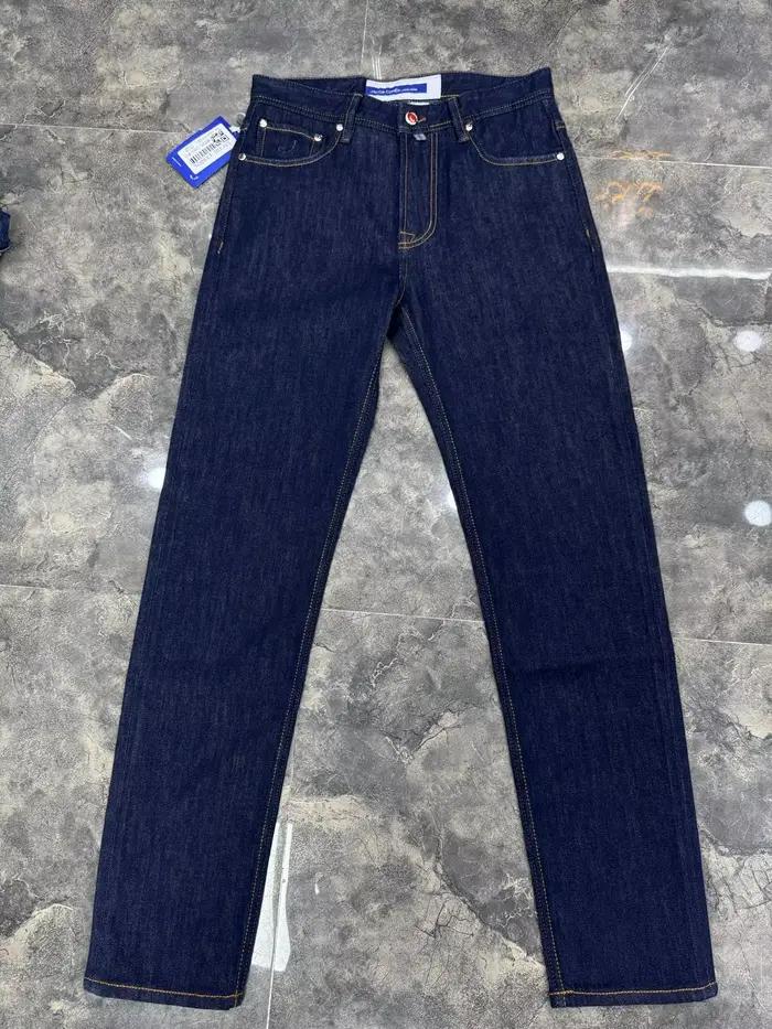 OECHSLI jean coton mince hommes 2026 printemps été nouveau extérieur décontracté fermeture éclair broderie confortable droit grande taille 29-40 pantalon