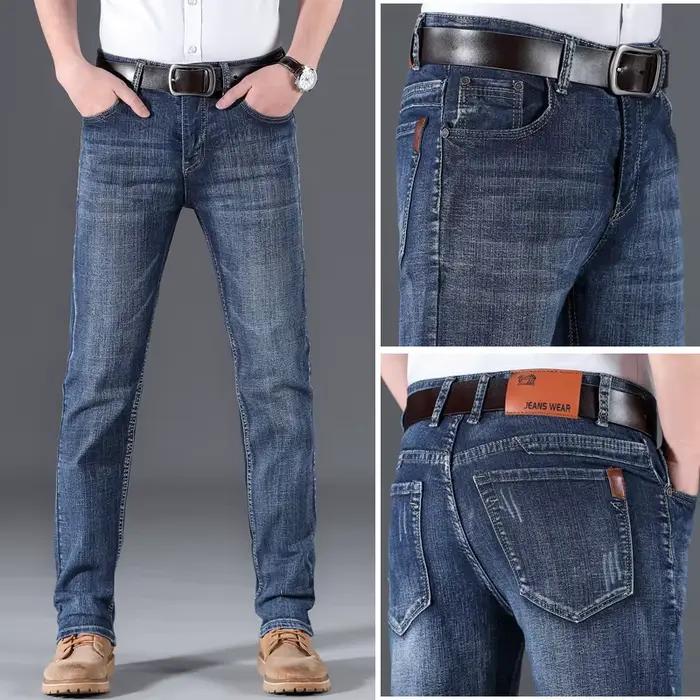 Nouveau Jean Homme 2026 – Style Classique Business Décontracté Extensible Slim – Pantalon en Denim de Marque