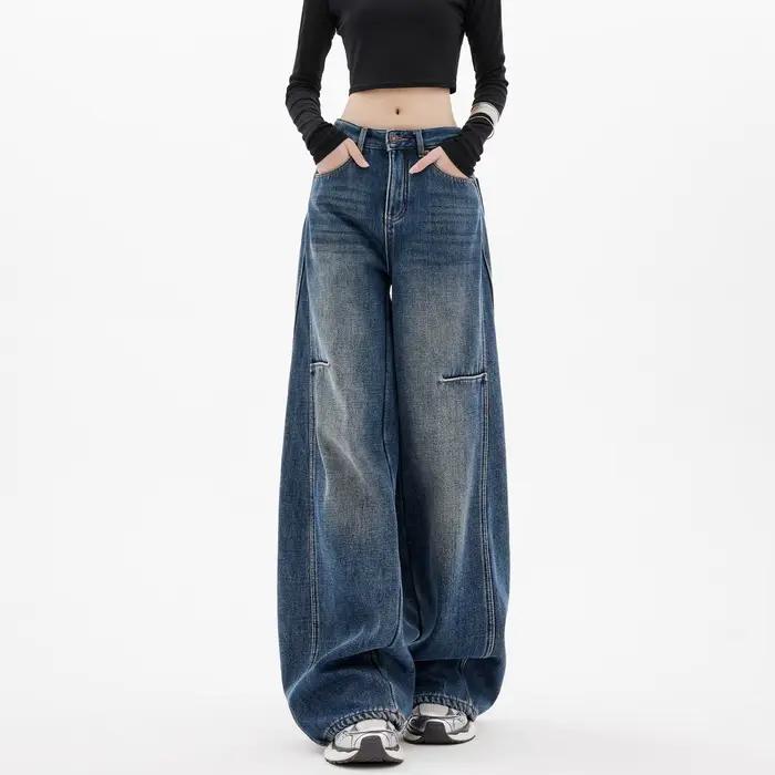 Jean large Y2K pour femme