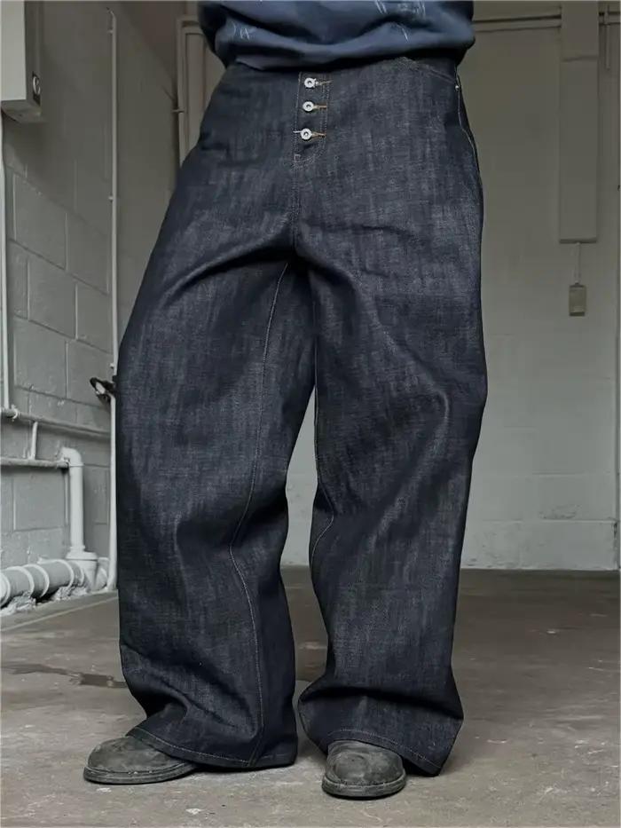 Nouveaux jeans à jambes larges pour hommes