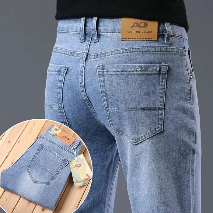 Jean Droit Confortable Homme 2026 – Meilleur Prix – Denim Élastique – Style Business Décontracté – Pantalon de Haute Qualité
