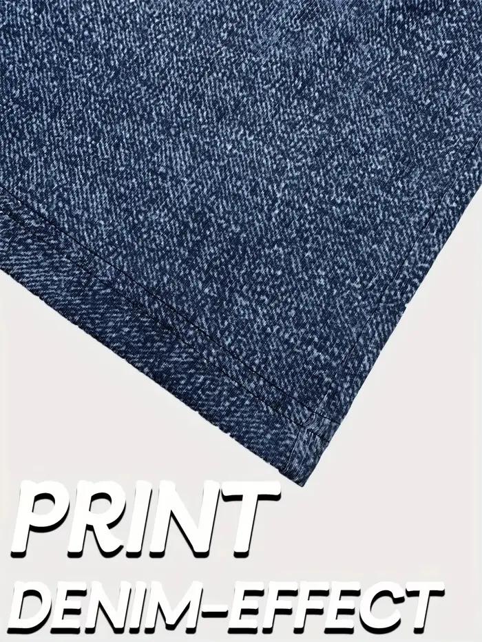 Pantalon évasé en Denim imprimé
