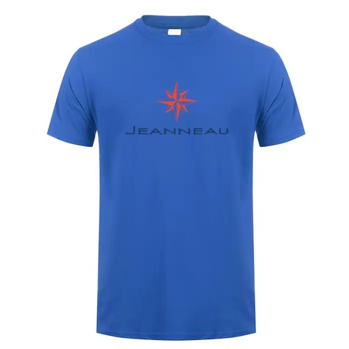 Jeanneau t-shirt été hommes coton à manches courtes T-shirts