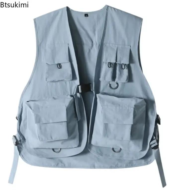 Gilets Cargo Multi-Poches Décontractés Hommes Femmes Polyvalents Avec Poches Pratiques Pour Toutes Les Saisons Occasions Spéciales