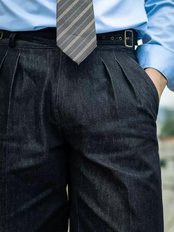 POT & CRAFTSMAN nouvelle silhouette décontractée américaine pantalons droits amples décontractés Squire jeans neuf