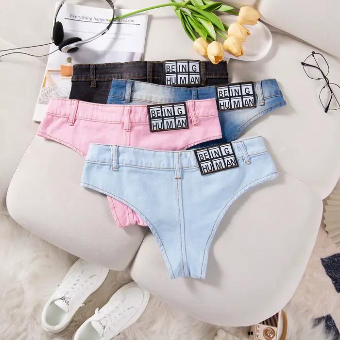 Shorts en jean mini pour femme