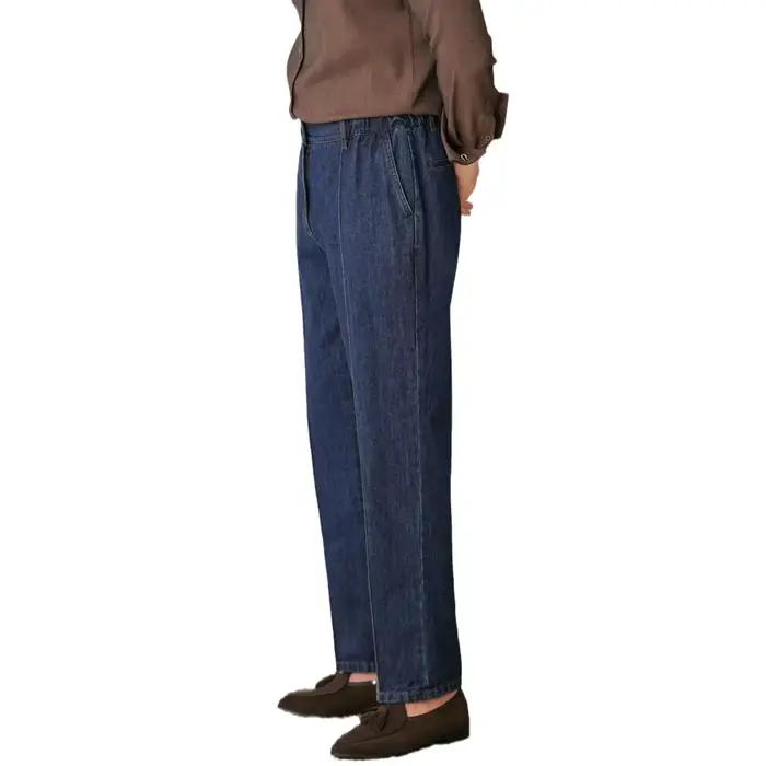 Jean à jambes droites en Denim britannique pour hommes