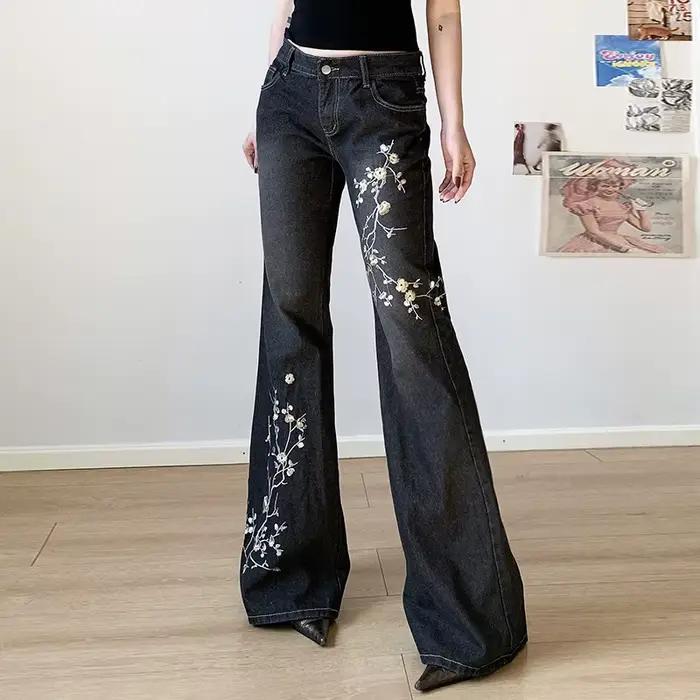 Jean Bootcut en Denim pour Femme