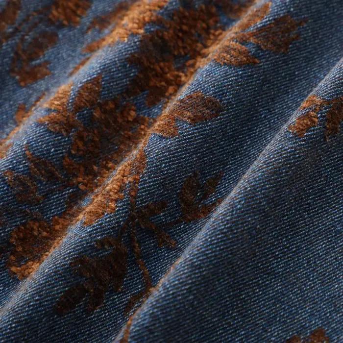 Jean Jacquard Vintage délavé pour femme