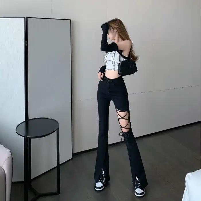 Pantalon évasé pour femme