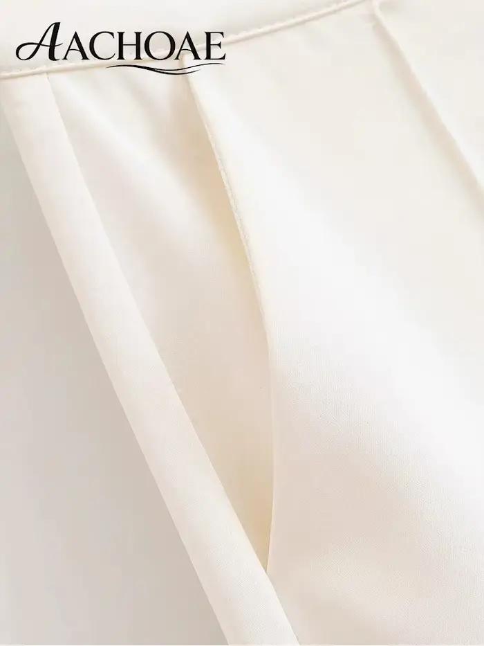 AACHOAE Pantalon Palazzo à Jambes Larges pour Femme