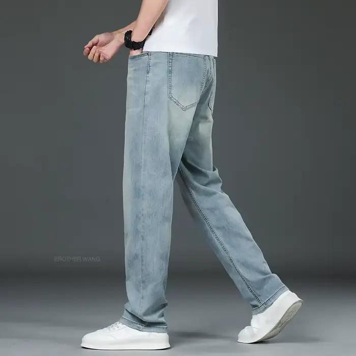 Pantalon en jean fin pour homme été 2026