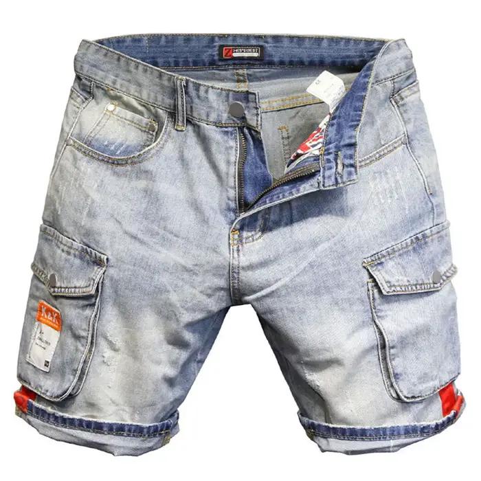 Shorts en jean déchirés pour hommes