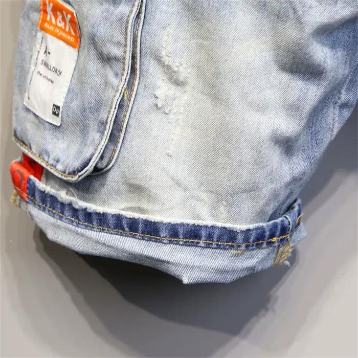 Shorts en jean déchirés pour hommes