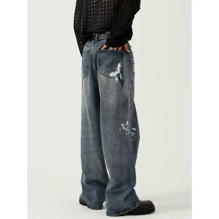 Jean skinny à jambe large pour homme