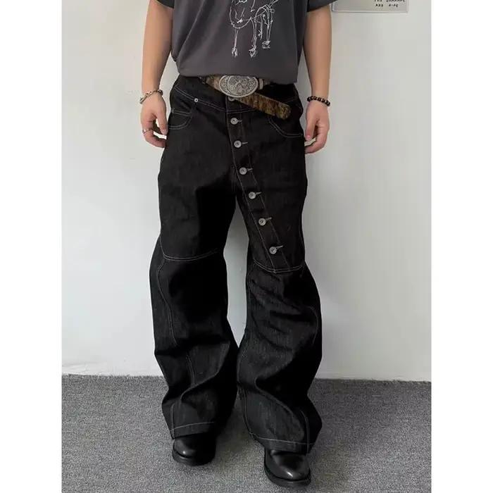 Jean noir taille haute pour femme
