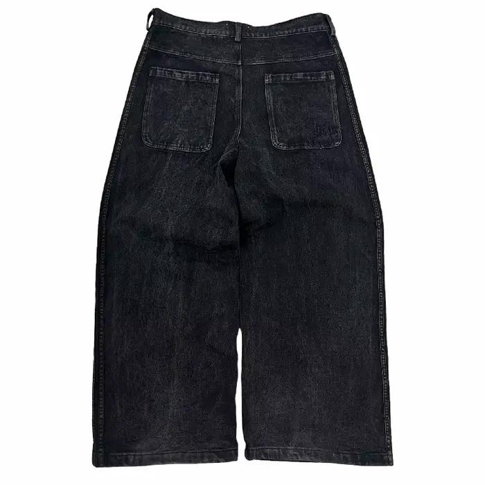 Jean Noir à Jambes Larges pour Homme et Femme