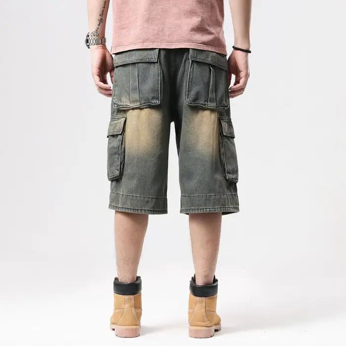 Short en jean baggy pour homme