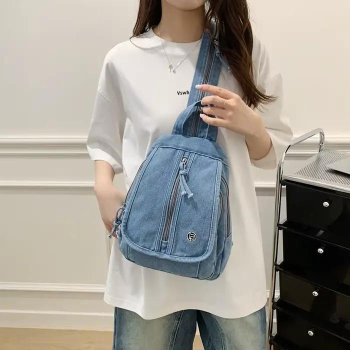 Sac à dos en jean tendance pour femme