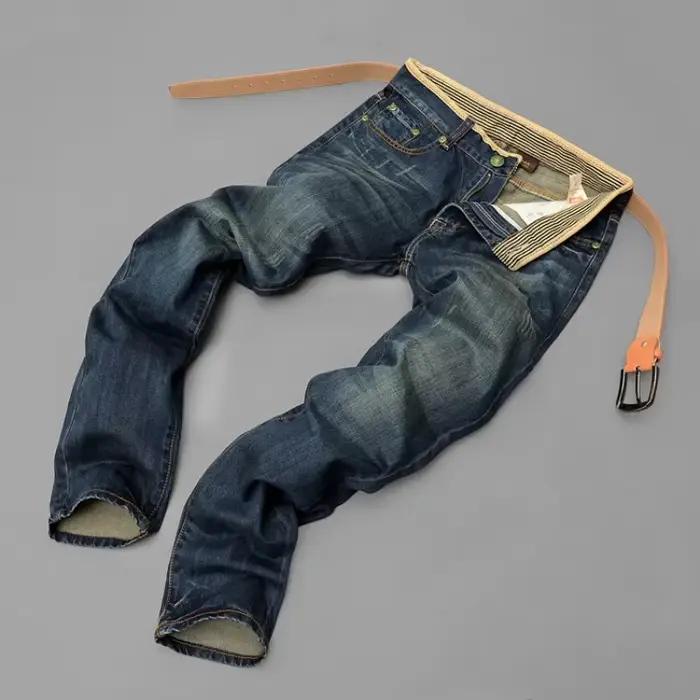 Jean Rétro pour Homme, Pantalon Long Décontracté