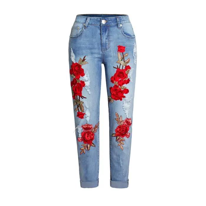 Jeans de combat empilés pour femmes
