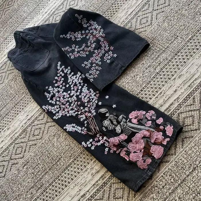 Jean décontracté en denim style Hip-Hop pantalon de travail industriel robuste taille haute coupe droite jambe large Harajuku Y2K pour hommes et femmes occasions spéciales