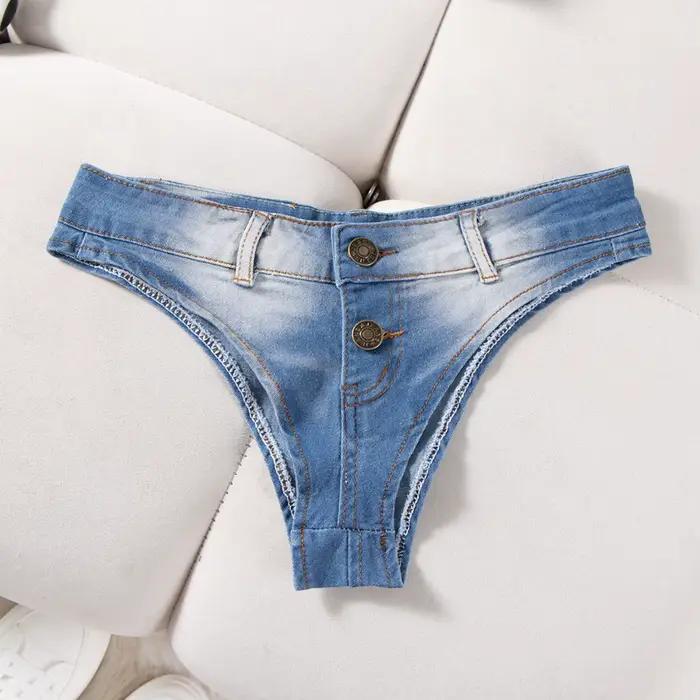 Shorts en jean mini pour femme