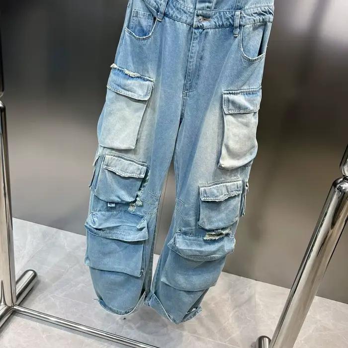 Getspring-Combinaison en jean sans bretelles pour femme