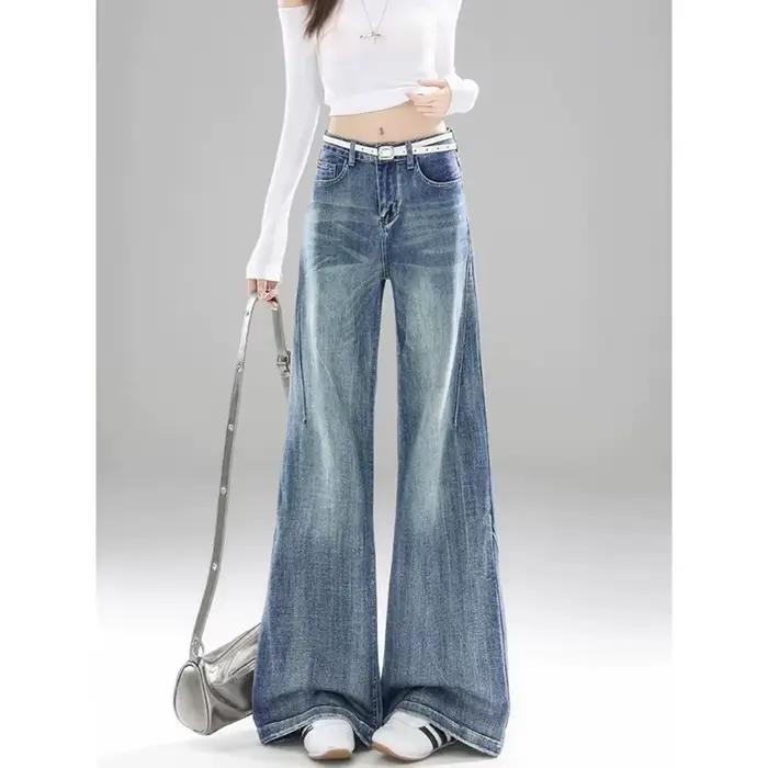 YIBASHU Jean évasé pour femme