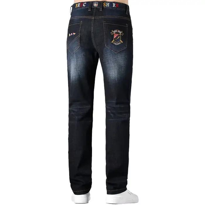Jean d'été fin bleu foncé pour hommes