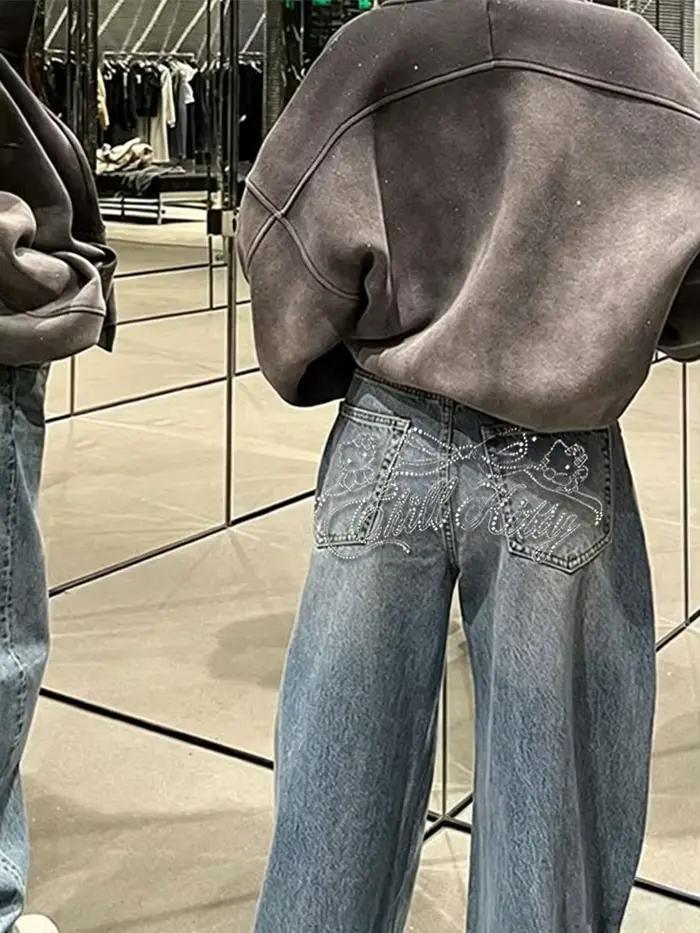 Jean dégradé bleu printemps 2025 pour femme