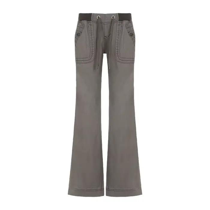 Jean décontracté coupe droite style urbain pour femme