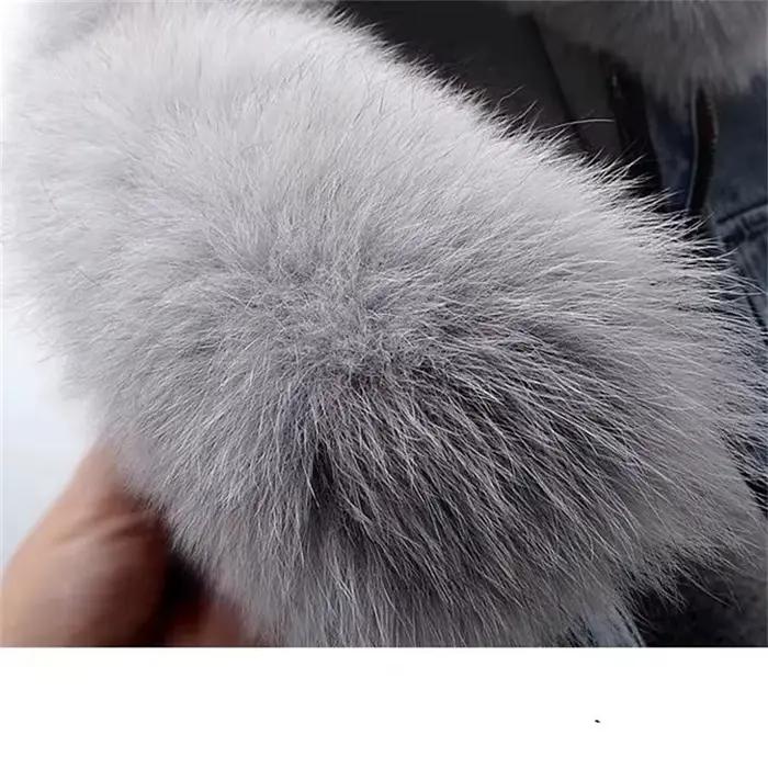 Veste d'hiver en jean avec manteau de Cowboy chaud en polaire pour femme nouvelle doublure intérieure en fausse