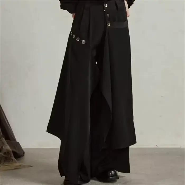 Fanan 2026 Nouvelle Collection Automne – Pantalon Jupe Irrégulier à Boutons