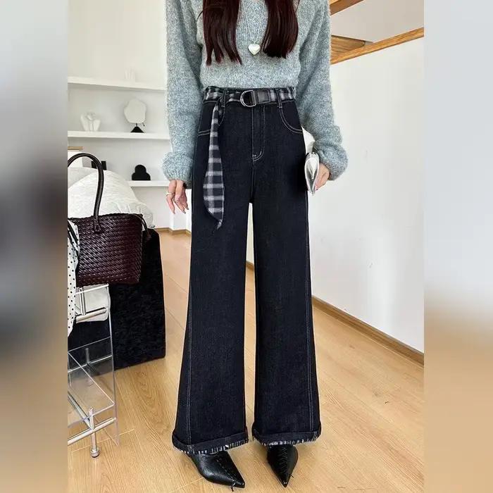 Pantalon en jean taille haute LOUIS YAO 2026