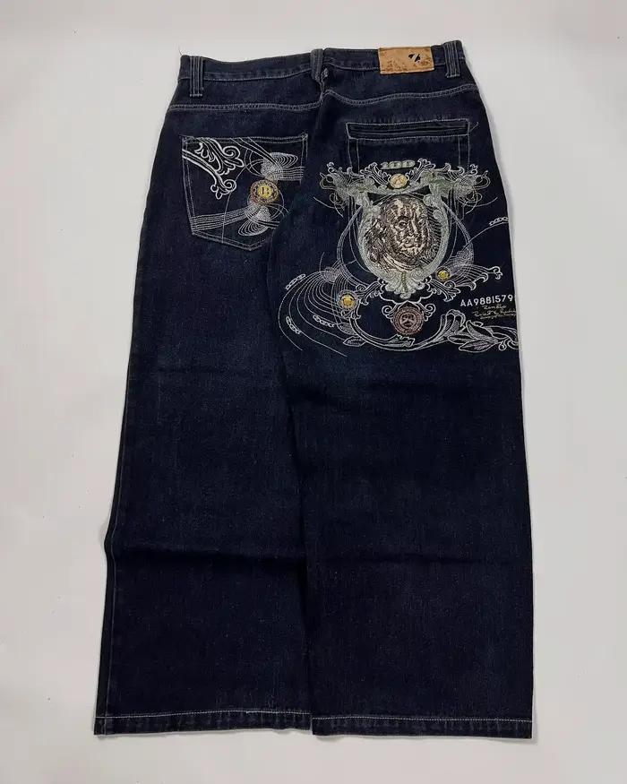 Jeans baggy vintage Y2K pour hommes