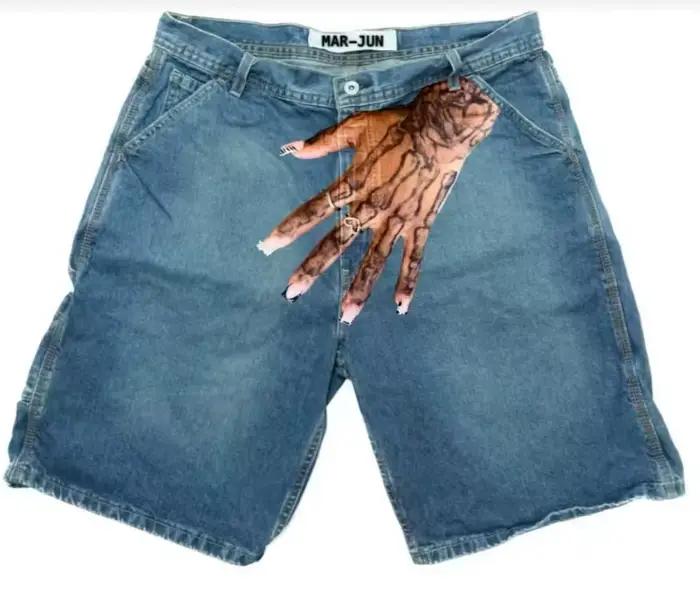 Shorts en jean vintage Y2K Deeptown pour femme