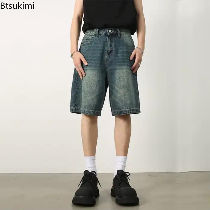 Nouveaux shorts en jean décontractés pour hommes