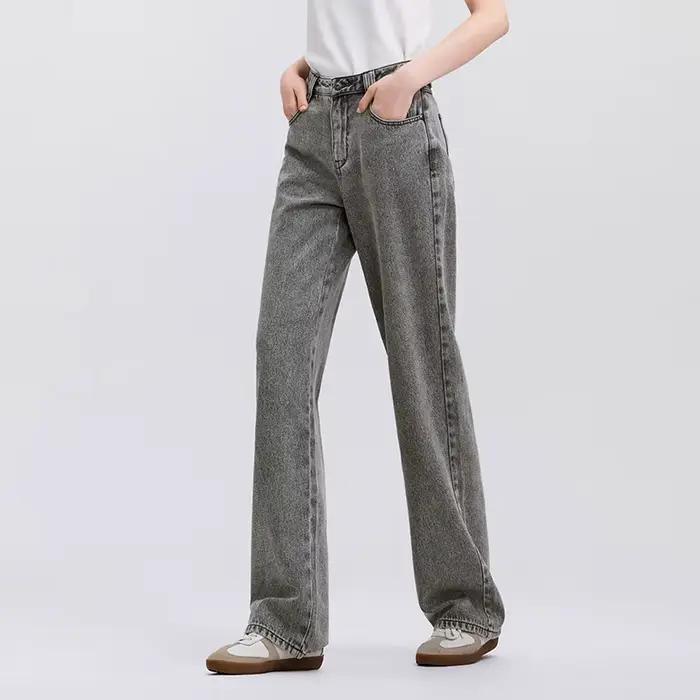 Semir-Jeans à jambes larges en pur coton pour femmes