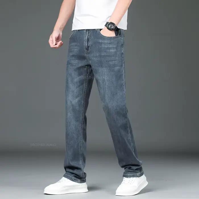 Pantalon en jean fin pour homme été 2026