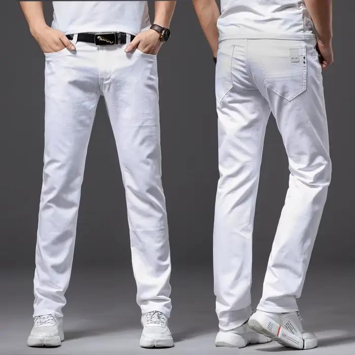 Brother Wang – Jean blanc pour homme