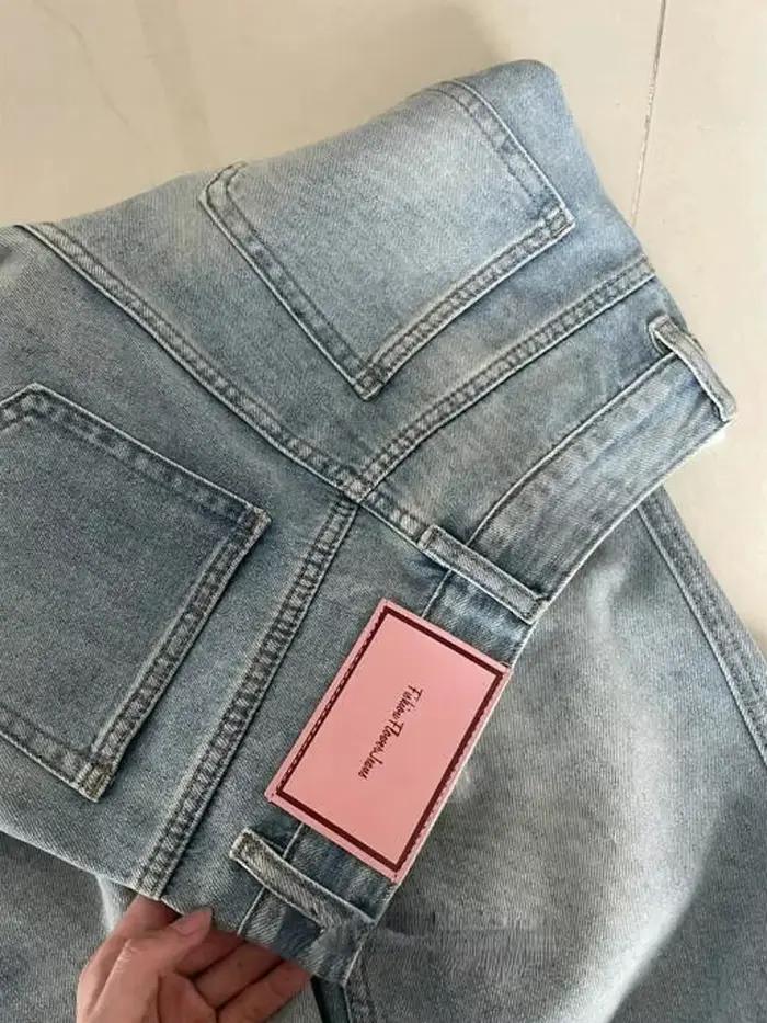 Jean Baggy à jambes larges pour femmes