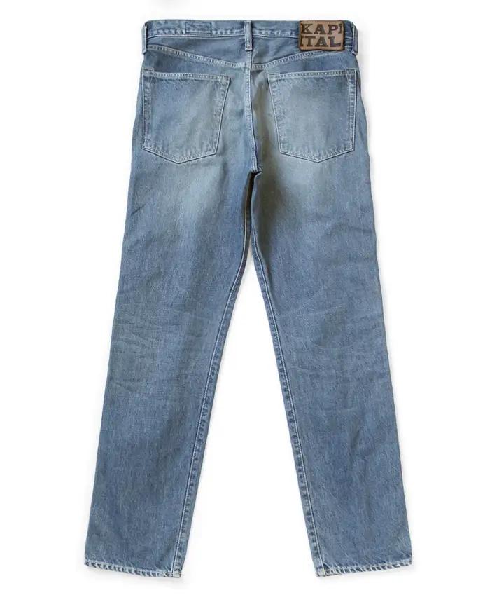 KAPITAL Hirata et Hiroshi 24SS ensemble de rivets classiques diamant Vintage jean décontracté Cowboy pierres précieuses artisanat hommes pantalons