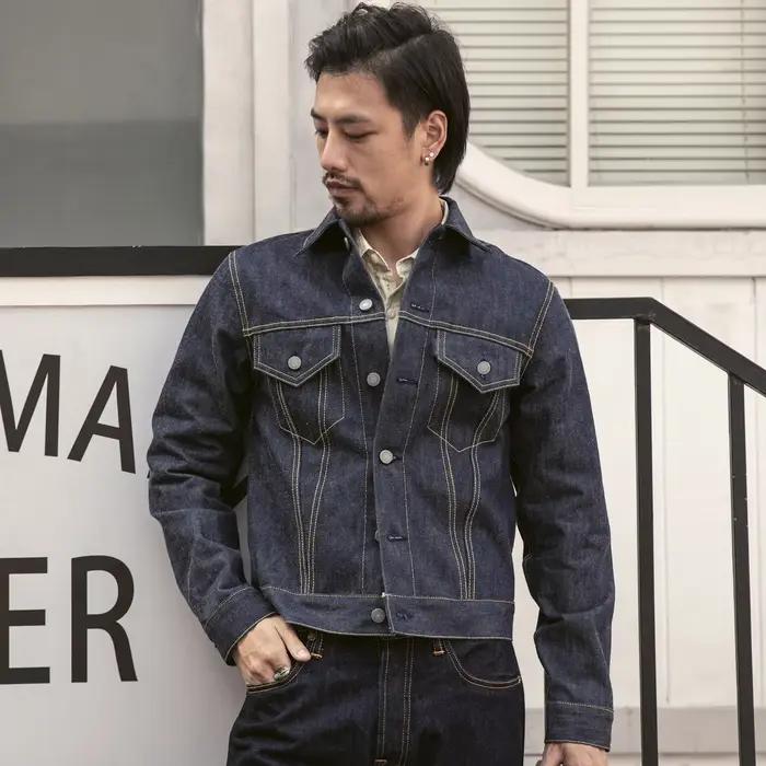 Veste en jean type 3 Red Tornado pour homme