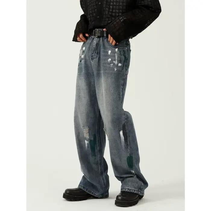 Jean skinny à jambe large pour homme