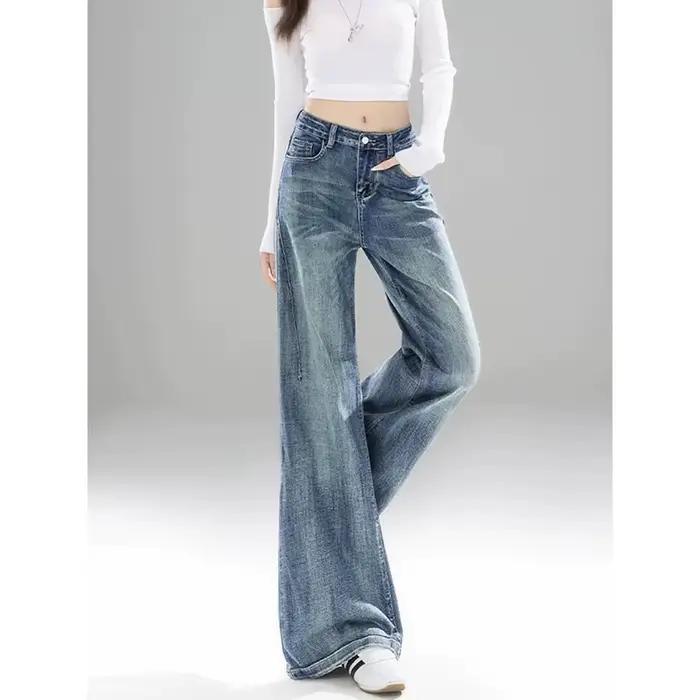 YIBASHU Jean évasé pour femme